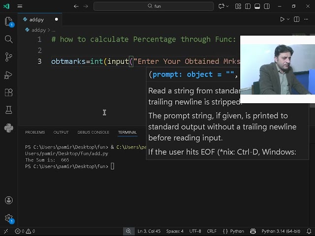 Function part 2 Python #9