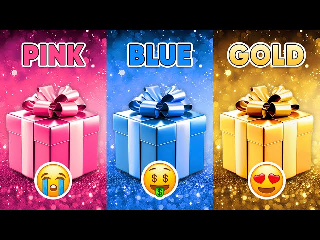 Choose Your Gift...! Pink, Blue or Gold 💗💙⭐️ How Lucky Are You? 🎁 Quiz Kingdom