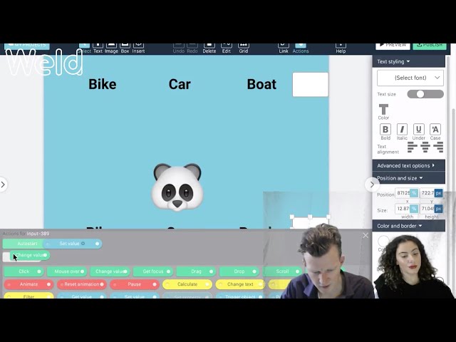 Tutorial: Interactive web content