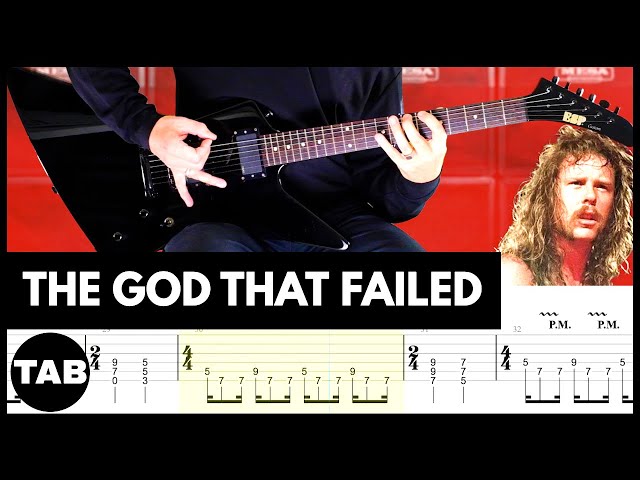 THE GOD THAT FAILED Metallica Guitar TAB | Lesson | Tutorial | Cover