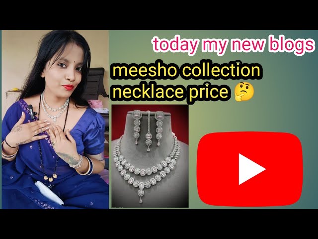 #Sambalpur mini vlog #today my new blog #meesho collection necklace
