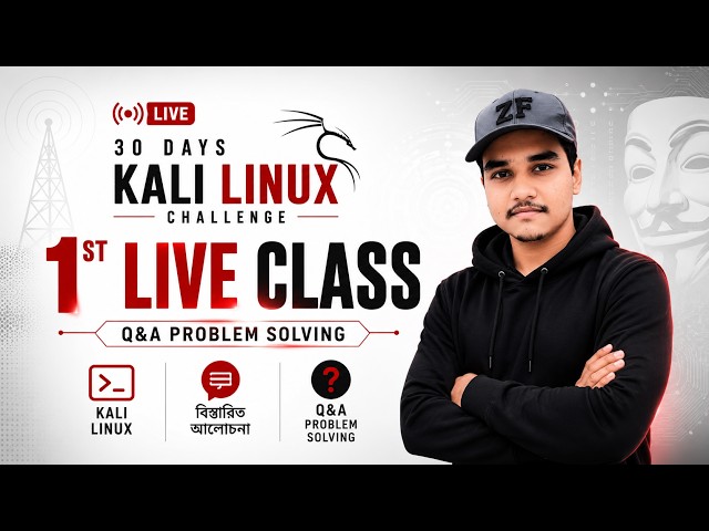 30 Days Kali Linux Challenge LIVE | Day 1–7 Complete Revision + Hands-on Practice | Bangla part 2