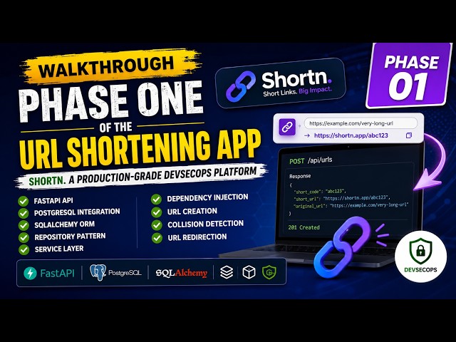 Build a Production-Grade URL Shortener with FastAPI | Phase 1 Walkthrough