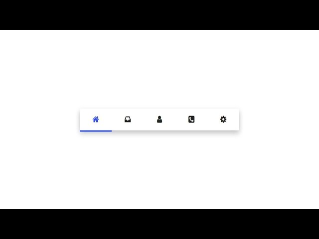 Active on tab menu navigation bar