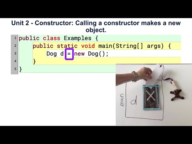 Unit 2 - Constructor: Calling a constructor makes a new object (Java APCSA)