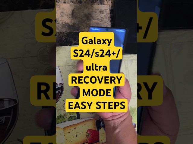 EASY WAY to put any Samsung Galaxy S24/24+/24 Ultra into Recovery Mode  in less than A MINUTE!