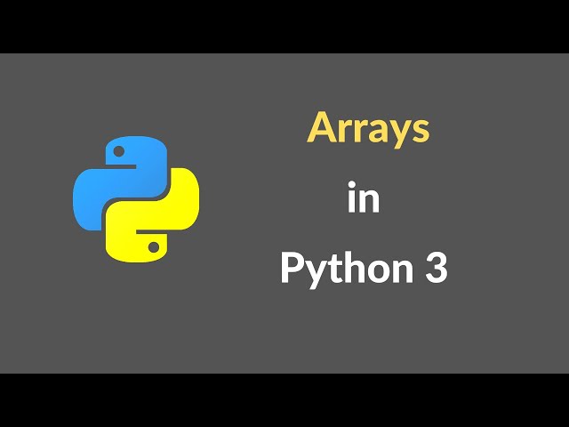 Arrays in Python | Python array