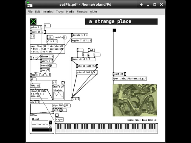 An impromptu live session with Pure Data