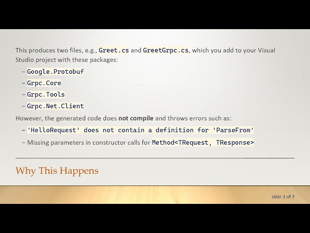 Fixing protoc Generated C#  Code Compilation Errors in gRPC with .NET Framework 4.8