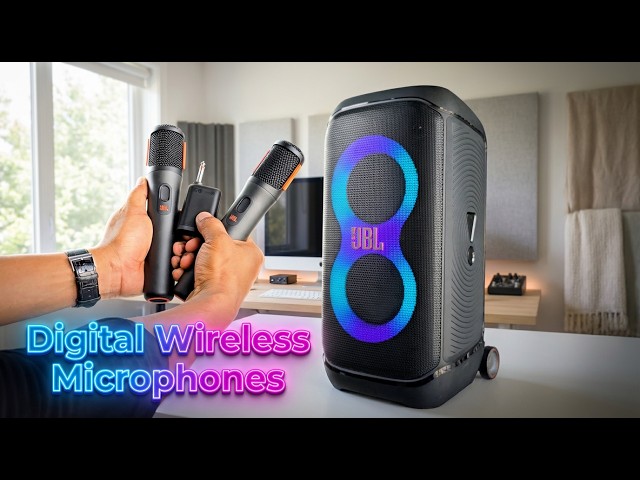 Plug & Play Karaoke! 🎤 JBL PartyBox Wireless Microphones 🔊