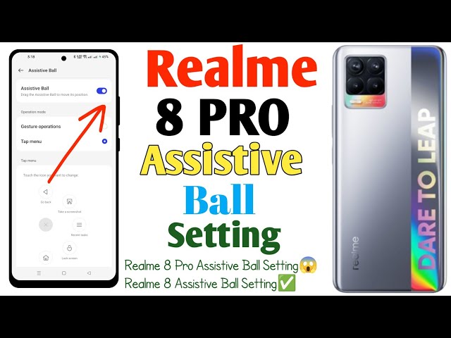 How To Realme 8 Pro Assistive Ball Setting(Uzzol Technology)