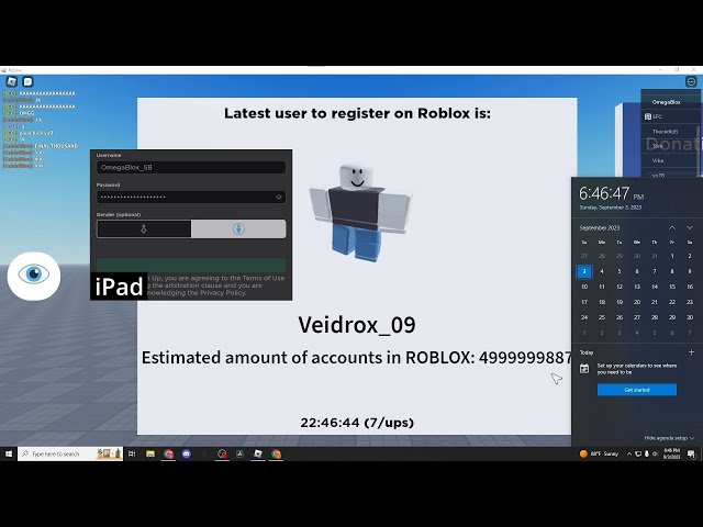 My Attempt at Trying to Get User ID 5,000,000,000 on Roblox
