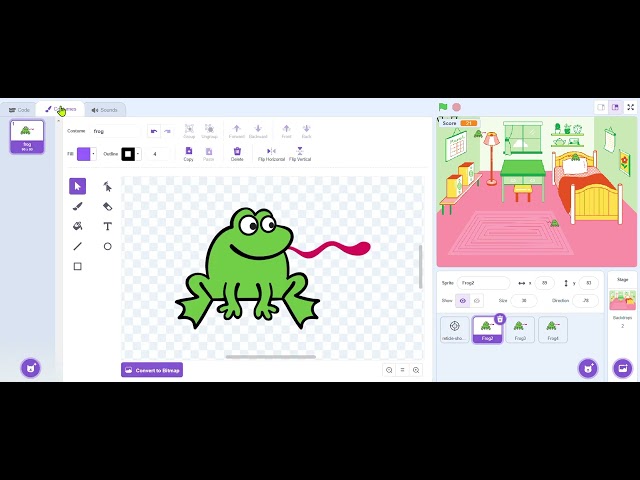 Frog Shooter  in Scratch code – Frog Shooter Simple Frog Shooter
