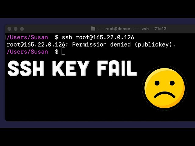 Fix for SSH Permission Denied (Public Key)