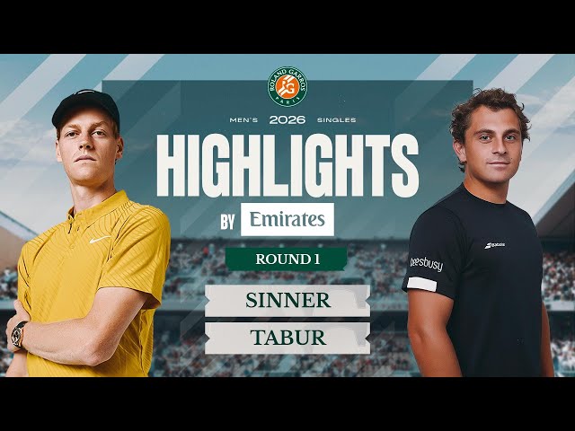 Jannik Sinner vs Clement Tabur | Round 1 Highlights by Emirates | Roland-Garros 2026
