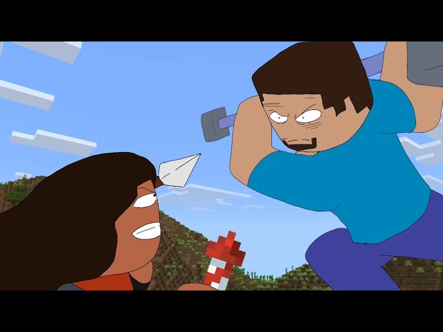 The duel (Minecraft animation)