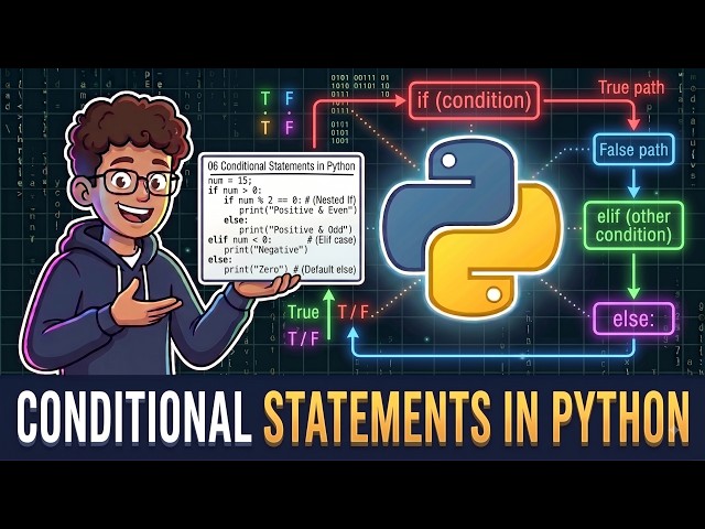 08 Python if else Tutorial for Beginners | Complete Conditional Statements Course