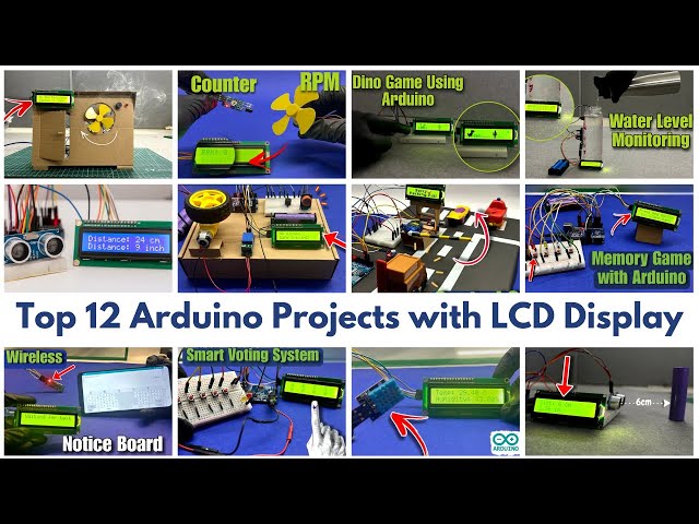 🔥 Top 12 Arduino LCD Projects You MUST Try! | Smart DIY Electronics & Automation 🚀