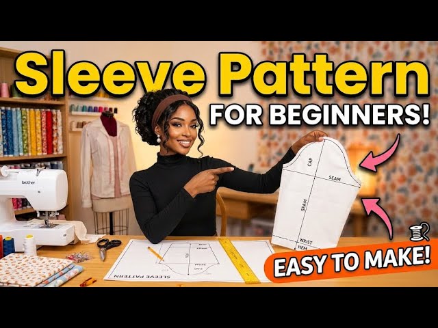 How to Draft a Sleeve Pattern for Beginners | Easy Step-by-Step Tutorial 