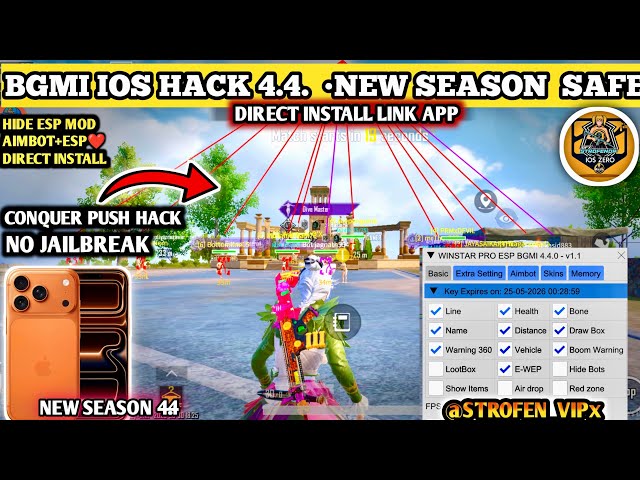 bgmi ios hack 4.4 free |how to hack bgmi ios 4.4 |skin hack bgmi ios | iPad And IPhone ios hack free