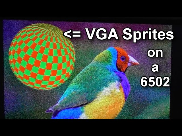 VGA Sprites on a 6502 breadboard computer