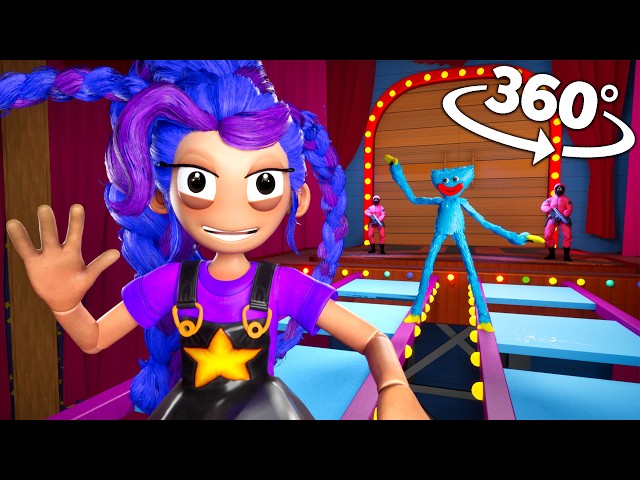 Poppy Play Time Chapter 5 - SQUID GAME GLASS BRIDGE In VR 360°