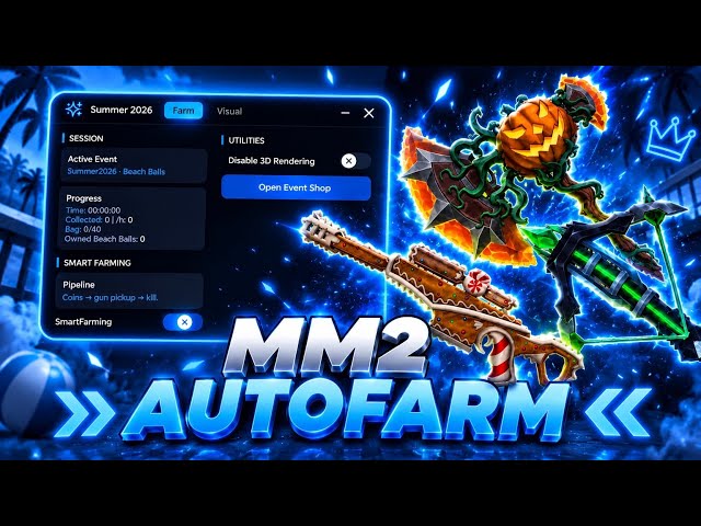 MM2 AUTOFARM SCRIPT| MURDER MYSTERY 2 SUMMER EVENT| PASTEBIN KEYLESS