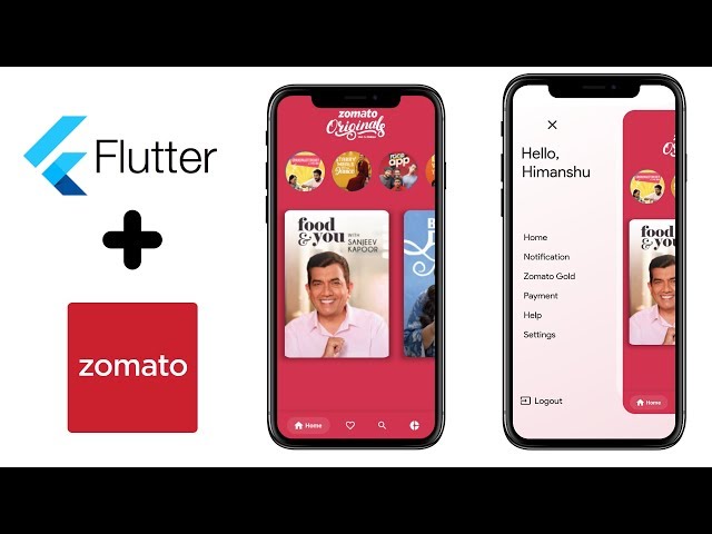 Flutter Zomato App UI Code Tutorial  - Part 1  #flutter