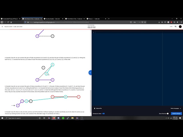 Code Jam Round 2 Screencast: 89th place