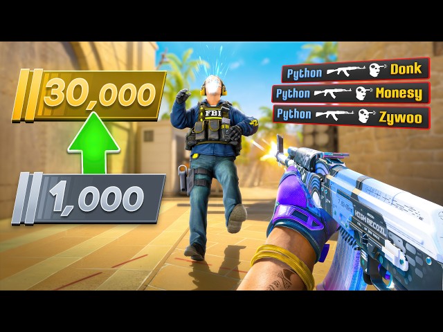 Reaching 30K Premier Rating while SOLO Qing in CS2...