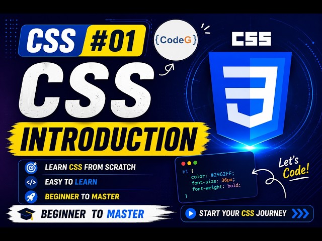 CSS Tutorial for Beginners in Hindi | CSS Introduction Complete Guide | CSS Course #01 | CodeG
