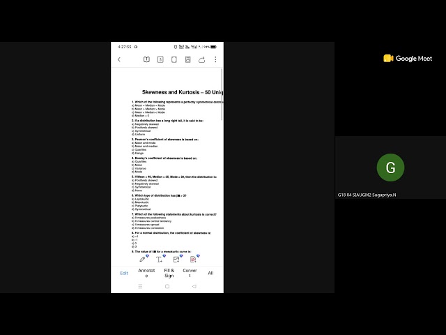 Revision class statistics 26.8.26 - UG TRB Maths 2