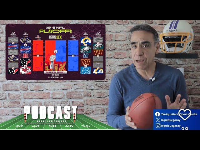 Aquí previo de los PlayOffs NFL con los 4 sobrevivientes de cada conferencia, camino al Super BowlLX