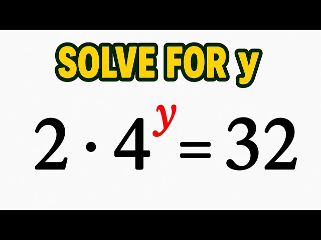 How To Solve Exponential Equation Easily - Which  Fast Method Do You Know? 