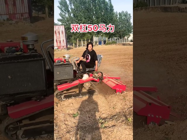 Xingtai Zongmu Crawler Micro-Tiller Manufacturing Factor Parallel bars 50 horsepower#Micro#shorts