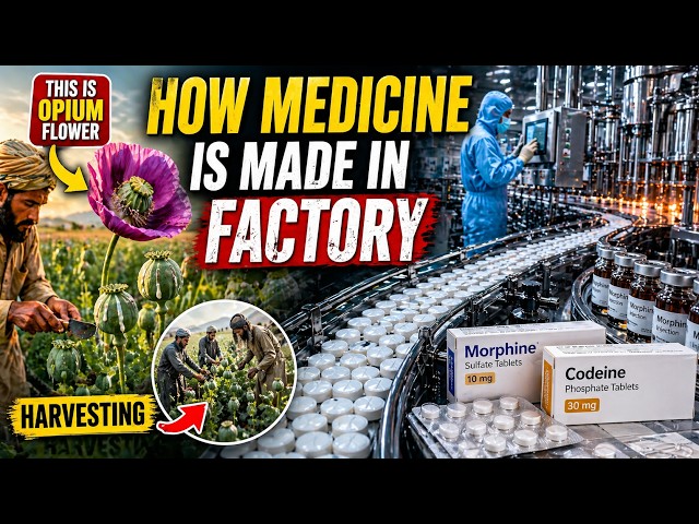 How Opium Becomes Medicine 💊 Step-by-Step Factory Tour