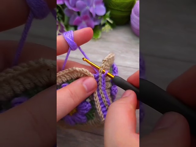 Easy 3D Floral Granny Square Crochet Tutorial for Beginners