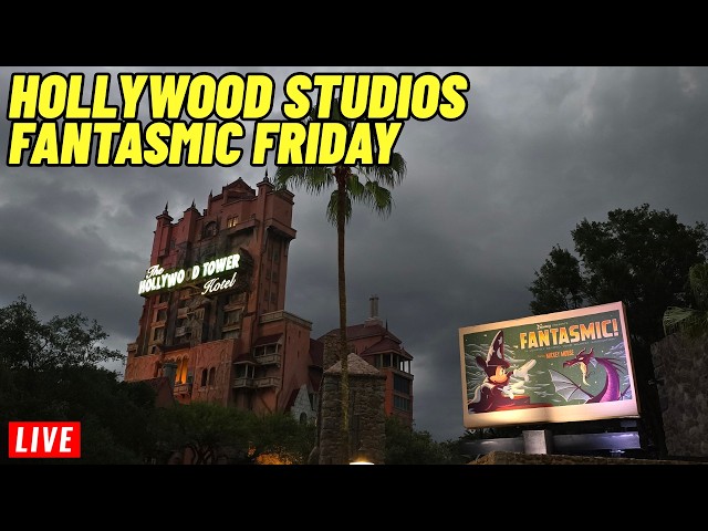 🔴Live Disney's Hollywood Studios Fantasmic at 9:05, 10:30pm on Friday at Walt Disney World 6/19/2026