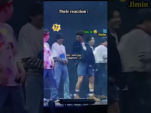 Their reaction when Jimin running to his main position !! 😂🤣
