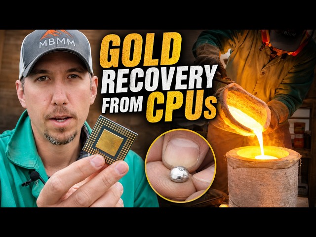Gold & Silver Recovery From Scrap CPUs!! Easy Smelting Method