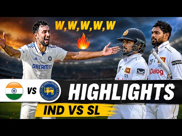 India vs Sri Lanka 2nd Test Day 3 Highlights 2026 | IND vs SL Test Highlights Today