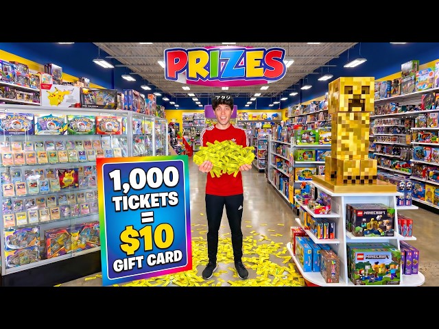 I Found An Arcade With The LARGEST Prize Store And Won...