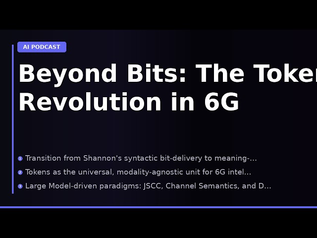 Beyond Bits: The Token Revolution in 6G
