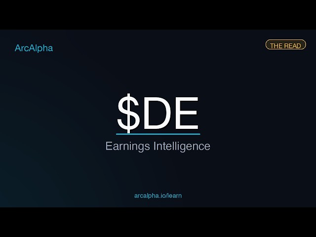 The Read: $DE — Case Study Aug 18 #Shorts