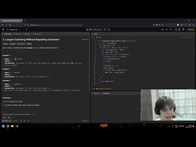 Longest Substring Without Repeating Characters - LeetCode #3