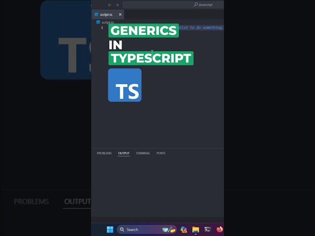 ✅ Generics in TypeScript 🔥 #typescript #typescriptdevelopment