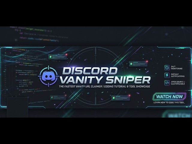 DISCORD VANITY SNIPER 2026 🔥 | #discord  #coding