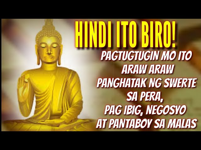 PAGTUGTUGIN MO ITO ARAW ARAW PANGHATAK NG SWERTE SA PERA, PAG IBIG AT NEGOSYO