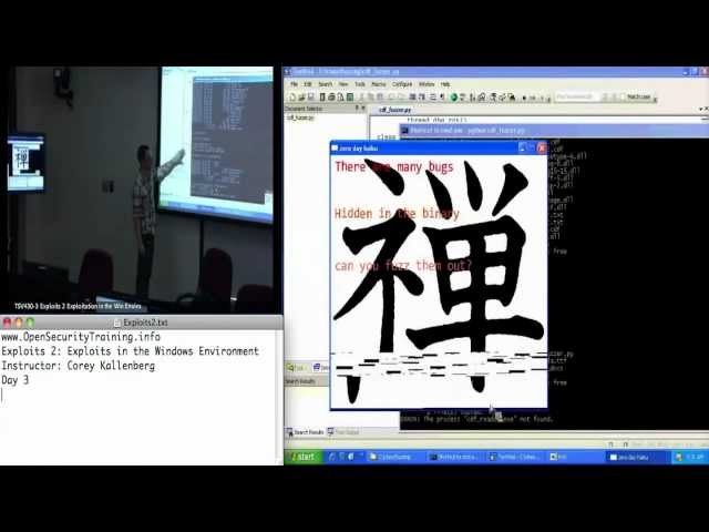 Day 3 Part 1: Exploits 2: Exploits in the Windows Environment