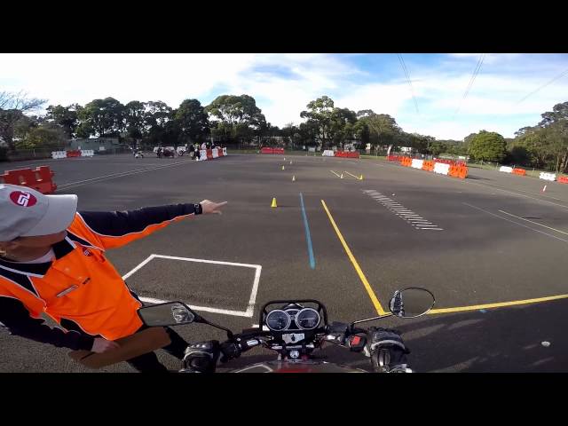 NSW Motorcycle Operator Skills Test (MOST) - My RAW footage.